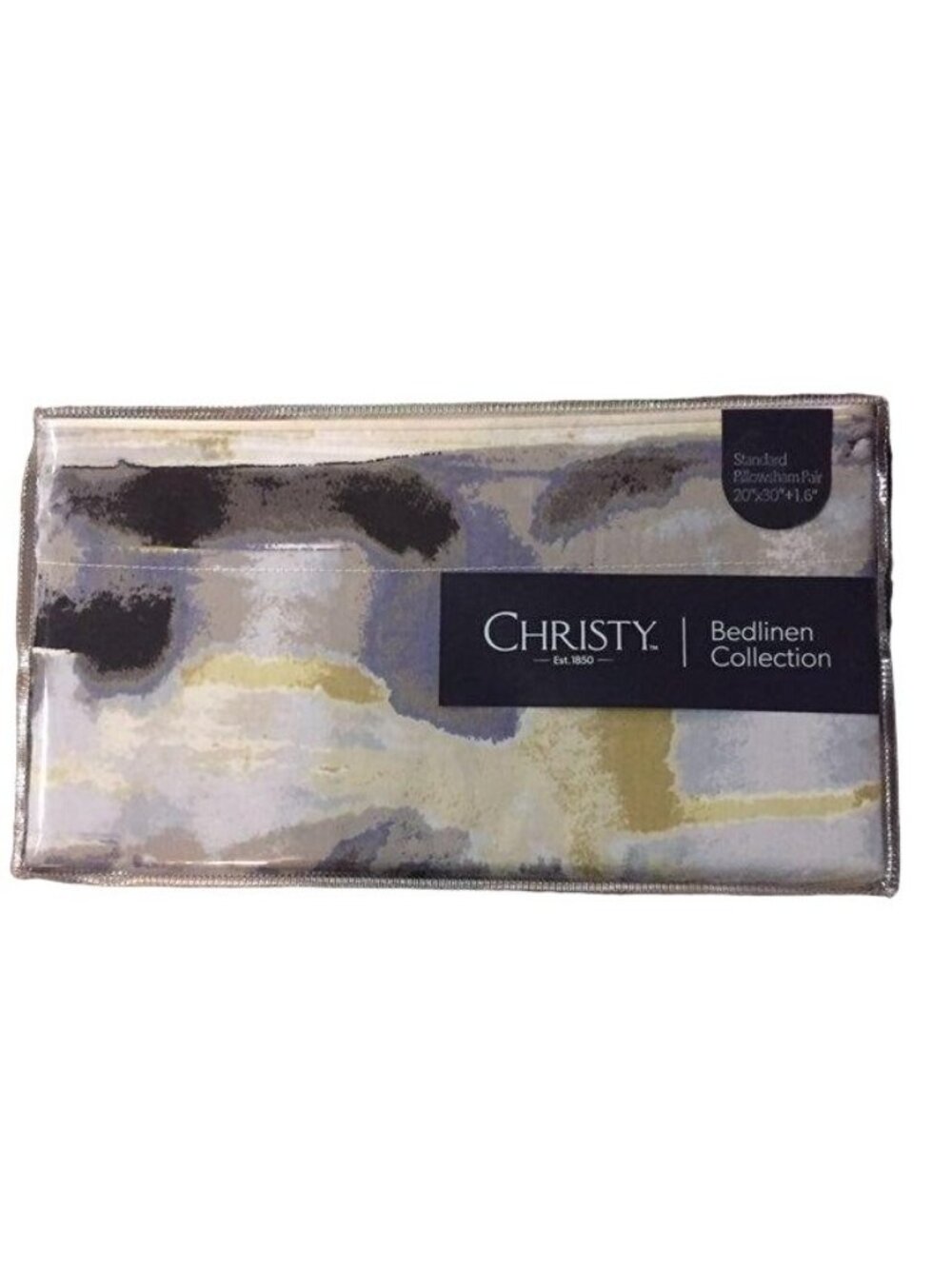 Christy England Pillow Shams Standard Pair NEW 300 TC Cotton Sateen Watercolor
